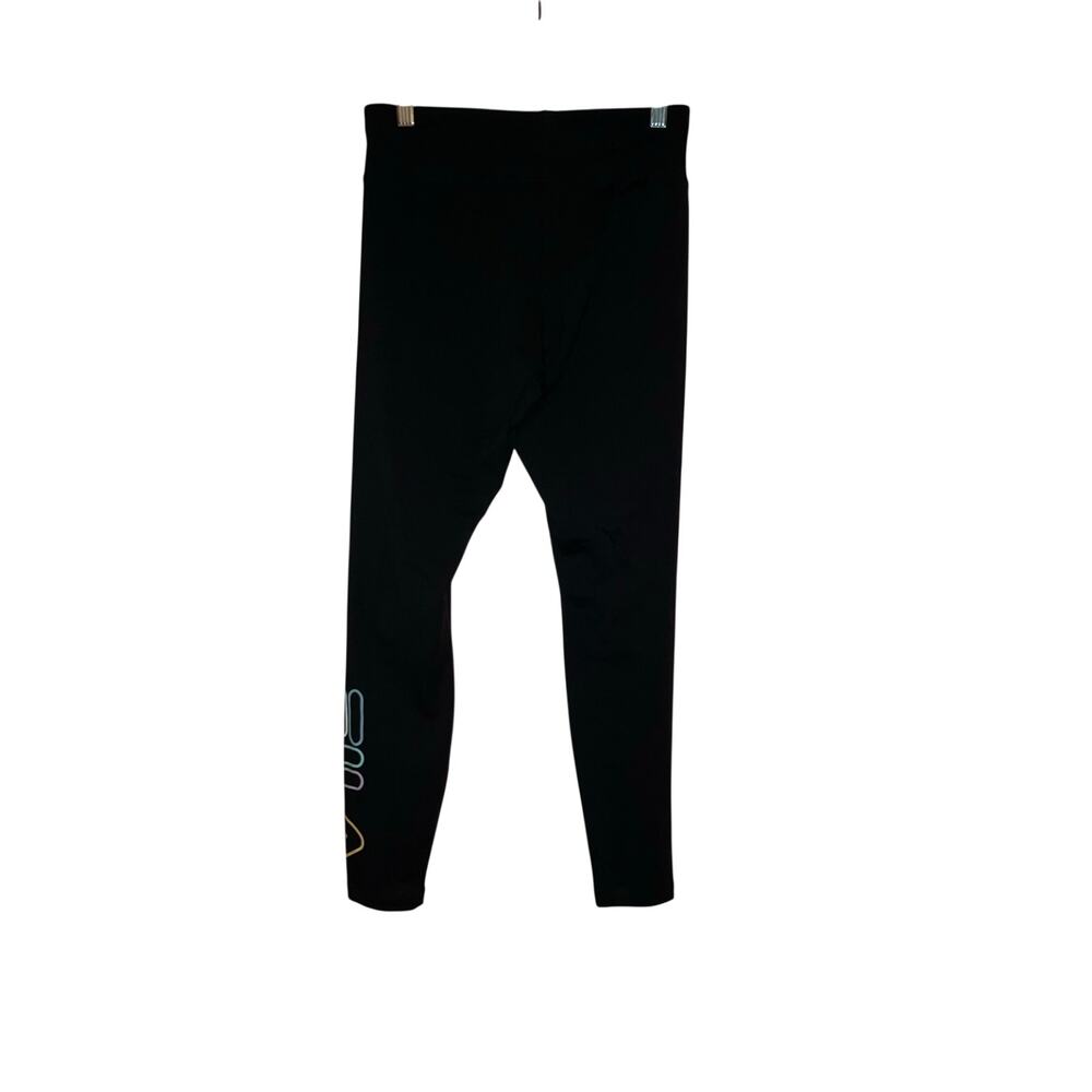 NWT Fila Black Graphic Athletic Full Length High Rise Leggings Size Small - Picture 5 of 6